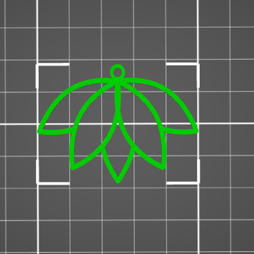 FILIGRANE FLOWER, FLOWER HANGER FOR NECKLACE, JEWELRY, EAR RINGS, CHARM 3D model