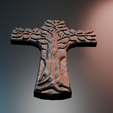 CR614png.png WALL СROSS - 3D MODEL. STL- FILES FOR CNC AND 3D PRINTER.DOWNLOAD.