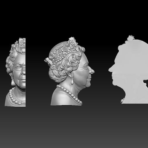 👸 Queen Elizabeth II・ STL File for 3D printing・Cults