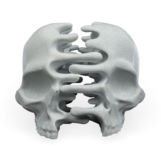 3D file RIPped skull 💀 ・Model to download and 3D print・Cults