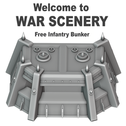 War_Scenery.png 3D-Datei Infanteriebunker (Kriegsschauplatz) kostenlos・3D-Druck-Idee zum Herunterladen