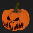 Pumpkin_1920x1080_0001.png Halloween Pumpkin Low-poly 3D model