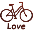 4.png Love Bicycle Poster