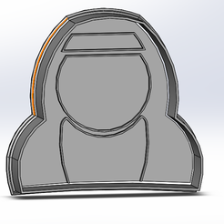 nun cookie cutter.PNG Nun cookie cutter with stamp