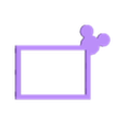 PHOTO_FRAME_MICKEY_FRONTSIDE.stl STL file Mickey Mouse photo frame・3D printing template to download