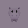 88.png Cartoon Hippo for 3D Printing