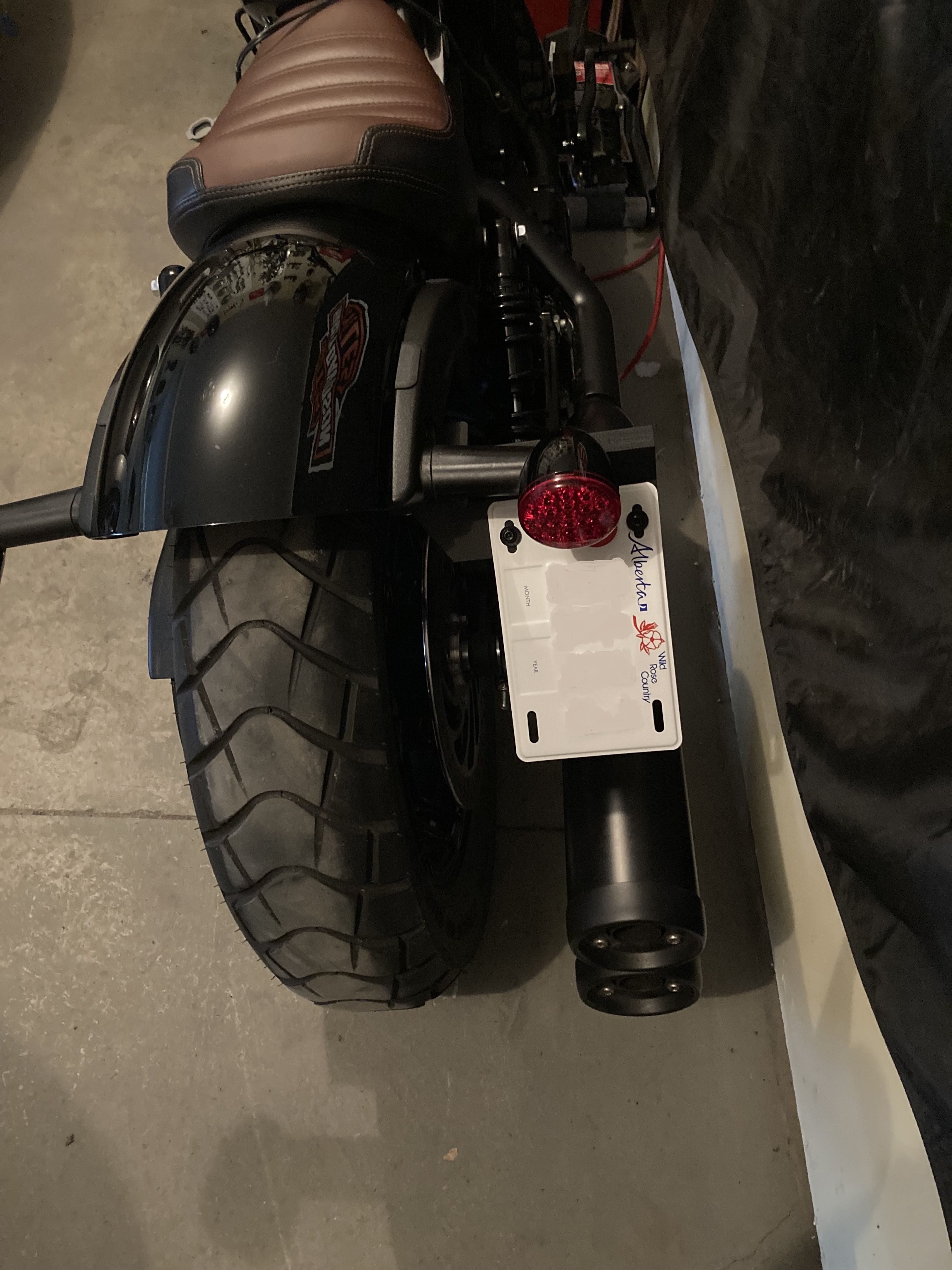 indian scout bobber license plate holder