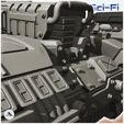 7.jpg Combat vehicle Six-wheeled Sci-Fi fighting vehicle with laser cannon (18) - Future Sci-Fi SF Post apocalyptic Tabletop Scifi