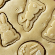 Cookie-General-1.png Free STL file BIG PACK Easter Cookies mold・3D print design to download