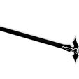 Dark-Repulsor-iso.png Kirito's AOL Long Sword | Sword Art Online | Matching Scabbard, Display Plinth Included | By Collins Creations 3D