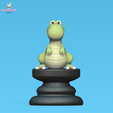 Dinosaur-Chess-5.png 3D file Dinosaur Chess - TRex - King・3D printing idea to download