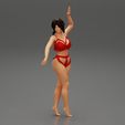 Girl1-0014.jpg Fashion Model Posing in Bikini 3D Print Model
