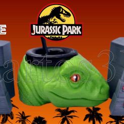 msg5912735612-230.jpg Archivo STL SET JURASSIC PARK (MATE, YERBERA, AZUCARERA)・Objeto imprimible en 3D para descargar