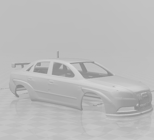 audi a4 race 3D model