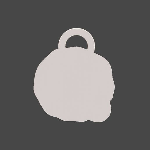 ZBrush-Document3.jpg MOLTRES HEAD KEYCHAIN (EASY PRINT NO SUPPORTS)