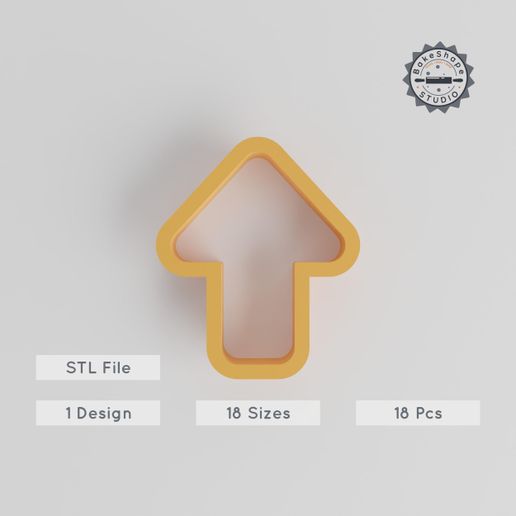 product_99-01_main.jpg Arrow Shape Cutter Set, 18 Pieces, Multiple Sizes 0.75"-5", Perfect for Cookies, Fondant & Clay