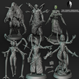 FW_All.png 3D file Coven Leaders - All 6 Sets - Cursed Elves・Model to download and 3D print, edgeminiatures