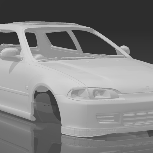 🐚 Civic EG6 SiR VTi 1994 Shell Body - Divided Parts for Easy Printing ...