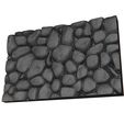 Render-110.jpg Stylized Rock Plate for 3D Printing