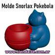 snorlax-pokebola-5.jpg Pokemon Snorlax Pokebola Pokemon Flowerpot Mold