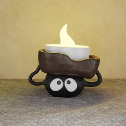 susuwatari-v1.png Fichier STL susuwatari emporté par le vent・Objet pour impression 3D à télécharger