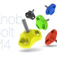c9ed5f9b0c8829cc72ffce8193beca34_display_large.JPG Free STL file Knob Bolt M4・3D printer design to download