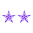 aretes estrella 1 2c.stl star earrings