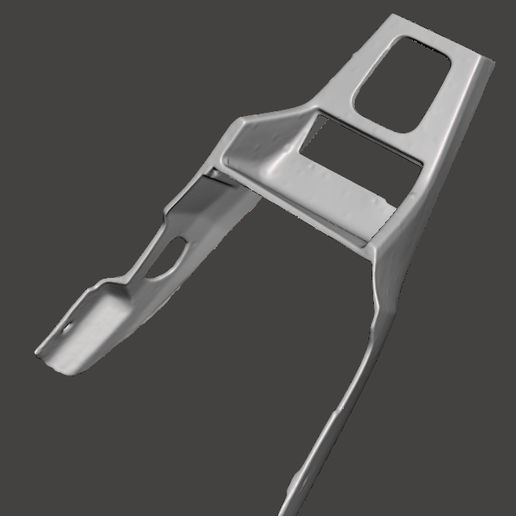 BMW E30 Gear Shifter Area - Center Console 3D Scan (STL Mesh) SCALE 1:1