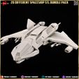 Spaceship-3dprinting-3dprints-miniature-minis-diorama-3dprint-bundle-pack-props-banner-7.jpg 20 Different Spaceship STL Diorama - Minature Collection Pack-Bundle