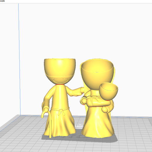 asdadd.png Descargar archivo STL Maceta Robert Navidad Matera Pot • Plan de la impresora 3D, kmorra3D