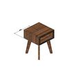 side-table-03.JPG Miniature bedroom side table  furniture for model making prop 3D print model