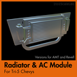 Cover-2.png 1/25 scale Radiator & AC Module for Tri-5 Chevys (AMT and Revell versions included)