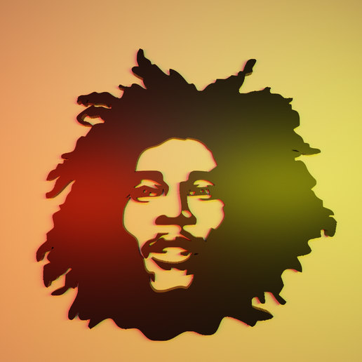 Picture bob marley 3D model