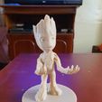 WhatsApp Image 2020-07-30 at 17.22.48 (4).jpeg STL file Baby Groot Cell Phone Holder・3D printing idea to download