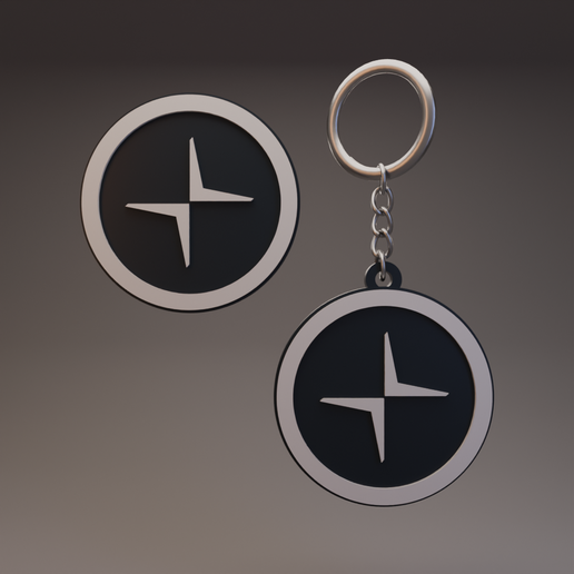 Polestar - Keychain and Coin/Badge 3D model