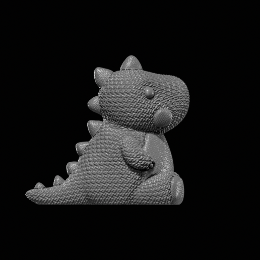 Knitted Cute Dino