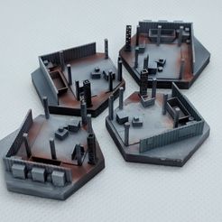 BTech-BLD7_CSite.jpg Free 3D file Battletech - Building 7 (Construction site)・3D print object to download
