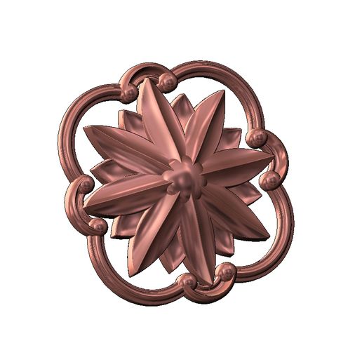 Round-square-segments-frame-Scroll-Faceted-carved-flower-rosette-ornament-arc-Applique-Wood-carving.jpg Modelo de impressão 3D de moldura de voluta quadrada arredondada esculpida e roseta facetada em relevo