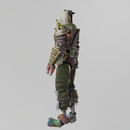 Renders0013.png Trash Robot Lowpoly Rigged