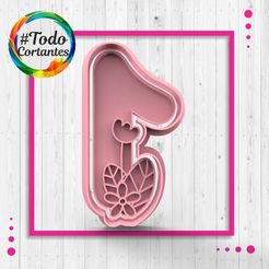 4386-1-con-flores.37.jpg STL file Cutter number 1 with flowers・3D printer model to download