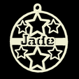 Jade.png French Names Christmas Xmas Decoration