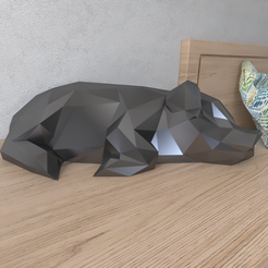 Pig-FInal-Sleeping.png Archivo STL Pig Sleeping lowpoly・Objeto para impresora 3D para descargar