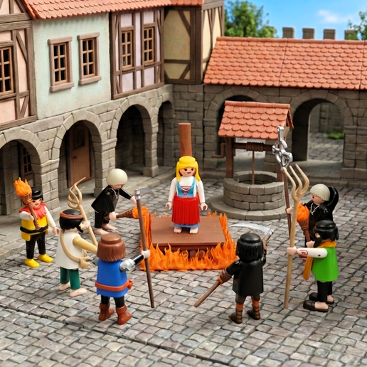 CUSTOM WITCHES BONFIRE / ACCESSORIES FOR PLAYMOBIL