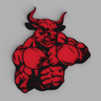tinker.png Angry Bull Angry Muscles Boxing Gloves Logo Boxing Box Wall Picture