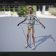 Capture4a.png Cartoon Man Dancing stylized human Low-poly 3D model