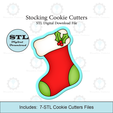 Etsy-Listing-Template-STL.png Christmas Stocking Cookie Cutters | STL File