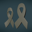 W_Ribbon-03.png 3D file Cancer Ribbon・3D printing template to download