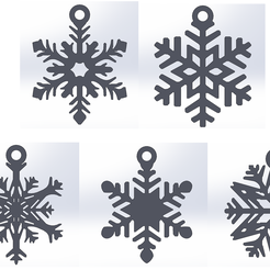 Copo-de-Nieve-Pack-B.png Christmas ornaments, snowflake Pack 2