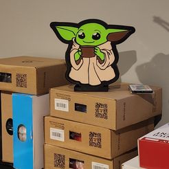 311191009_10166660661635182_3653861886474764957_n.jpg Fichier STL Grogu (bébé yoda) LED・Plan pour impression 3D à télécharger