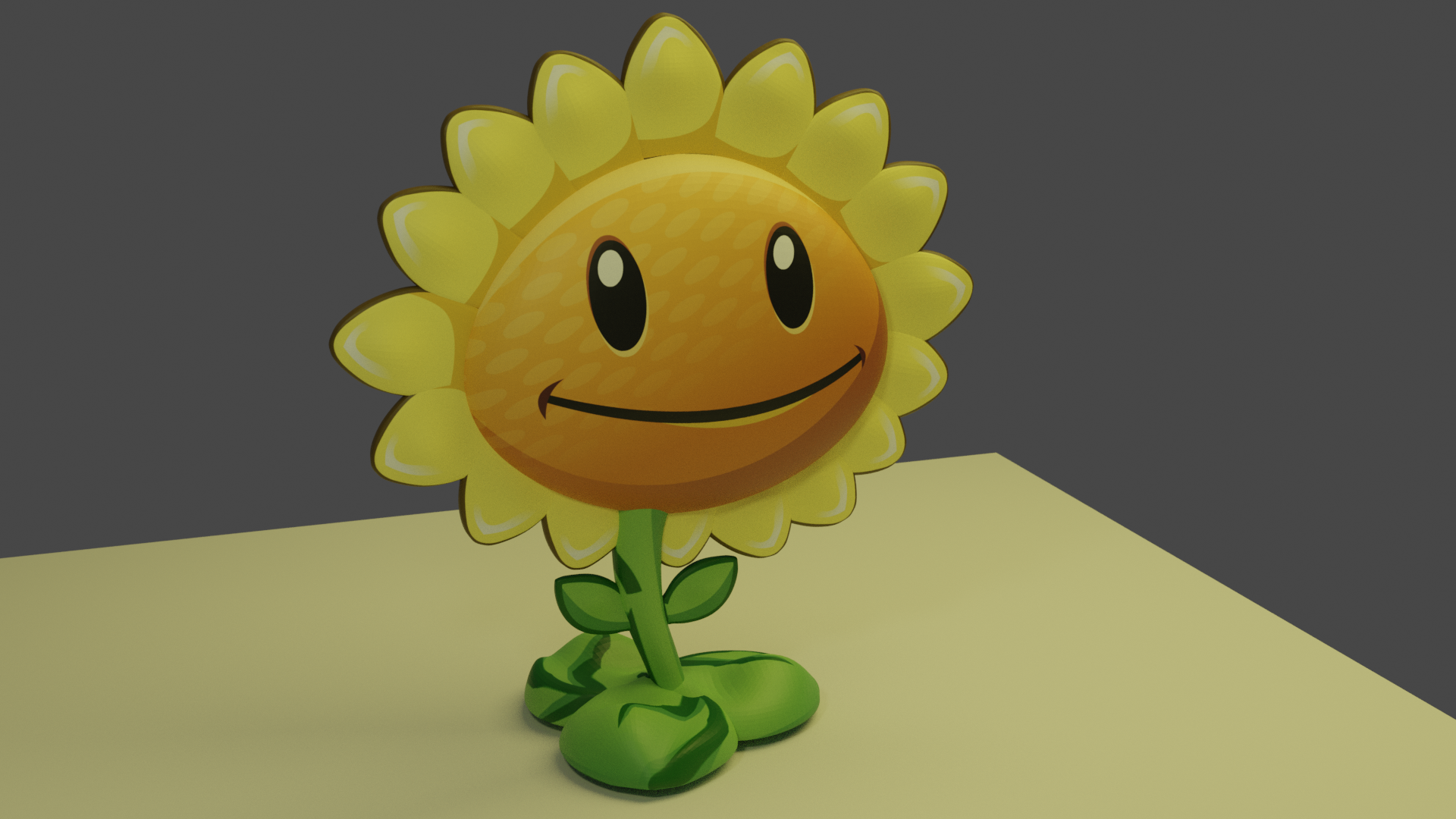 STLDatei Sonnenblume (Plants vs. Zombies)・3DDruckIdee zum